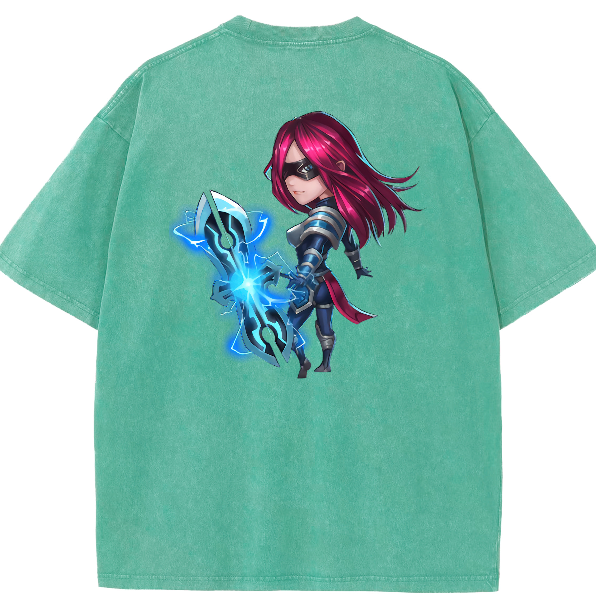 リーグ・オブ・レジェンド League of Legends LOL 綿100% ヴィンテージ風 半袖Tシャツ（背面プリント）